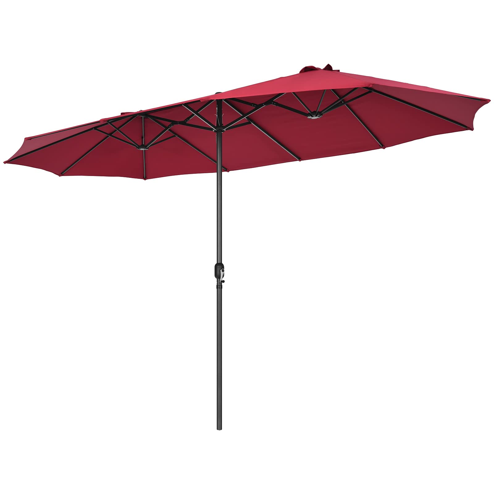 Tangkula 15Ft Double-Sided Patio Umbrella